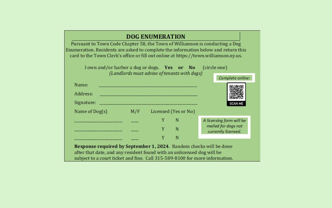 Dog Enumeration Reminder